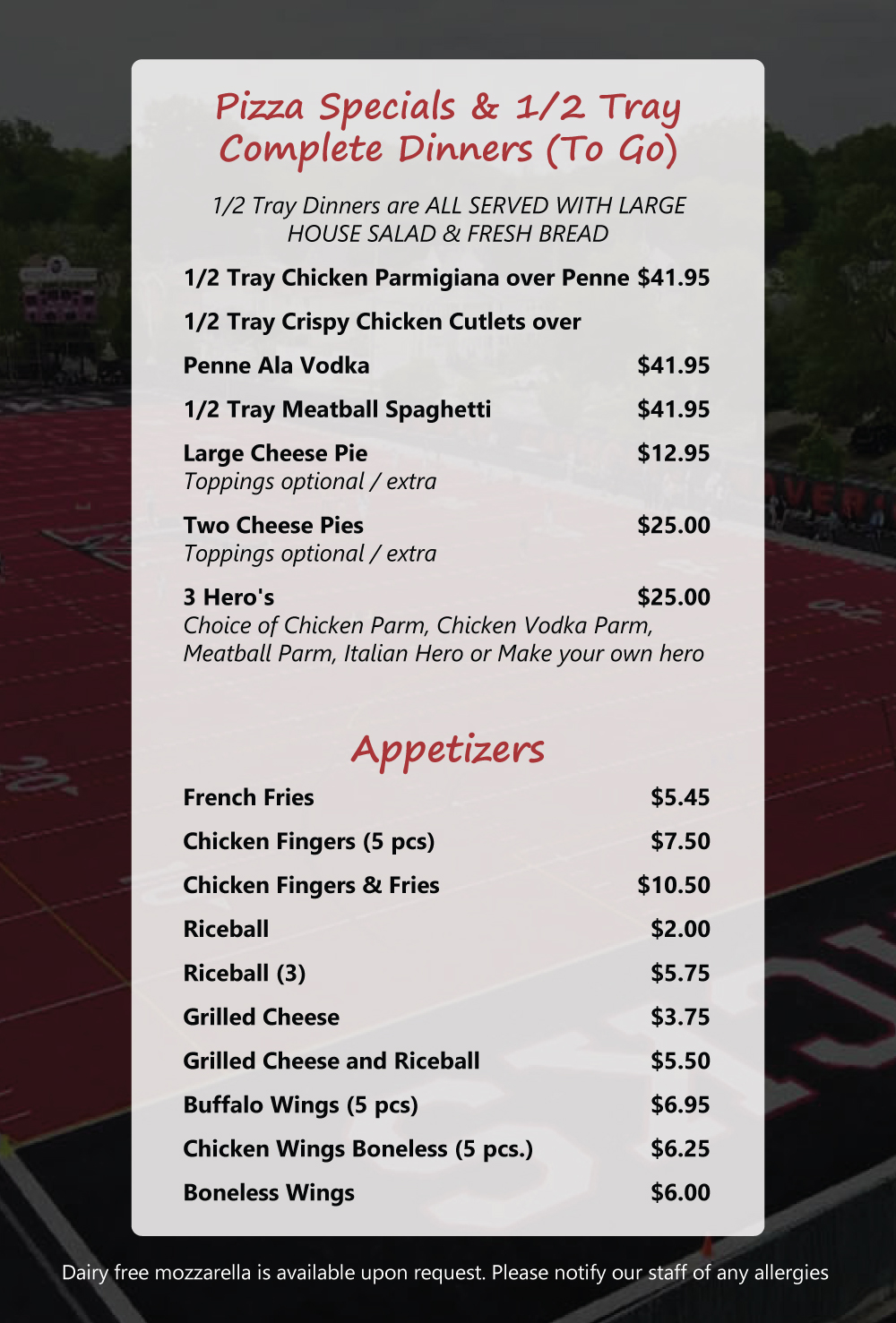 Moore Verde's Pizza Parlor Menu photos