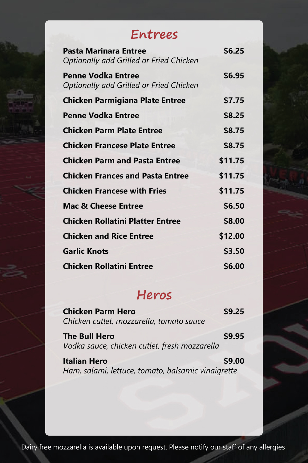 Moore Verde's Pizza Parlor Menu photos